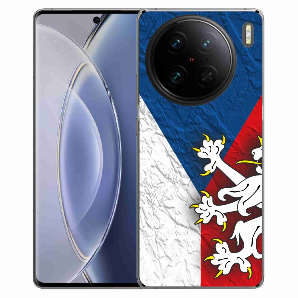 Gélový kryt mmCase na Vivo X90 Pro - česká vlajka 1
