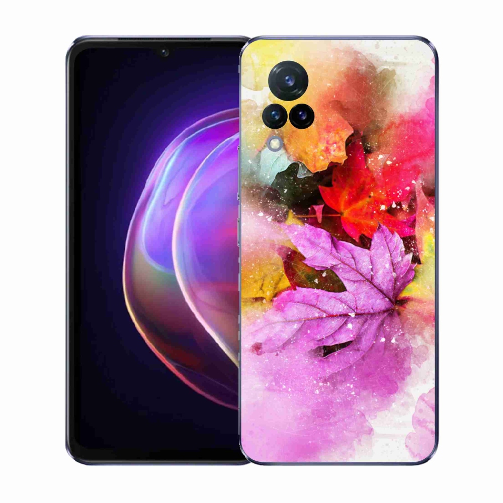 Gélový kryt mmCase na Vivo V21 4G/5G - farebné listy