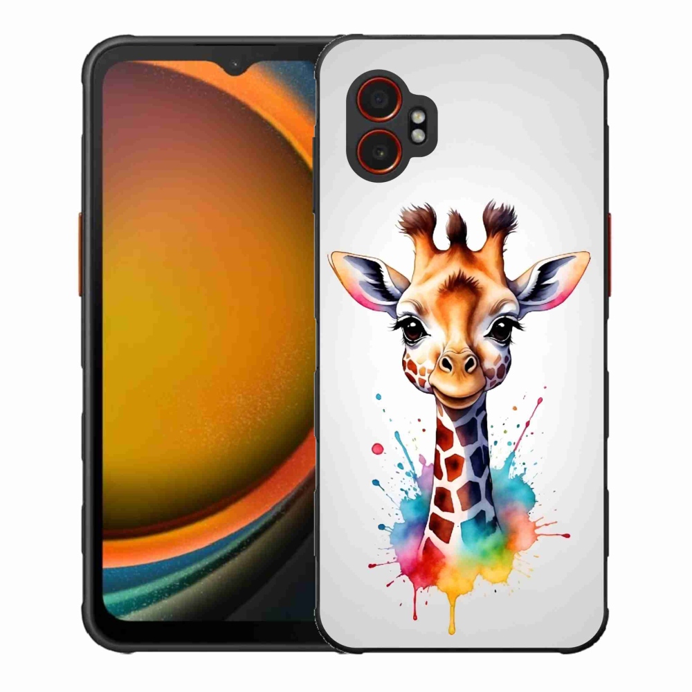 Gélový kryt mmCase na Samsung Galaxy Xcover 7 Pro - žirafa 1
