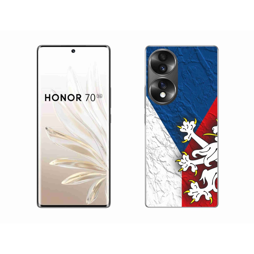 Gélový kryt mmCase na Honor 70 - česká vlajka 1