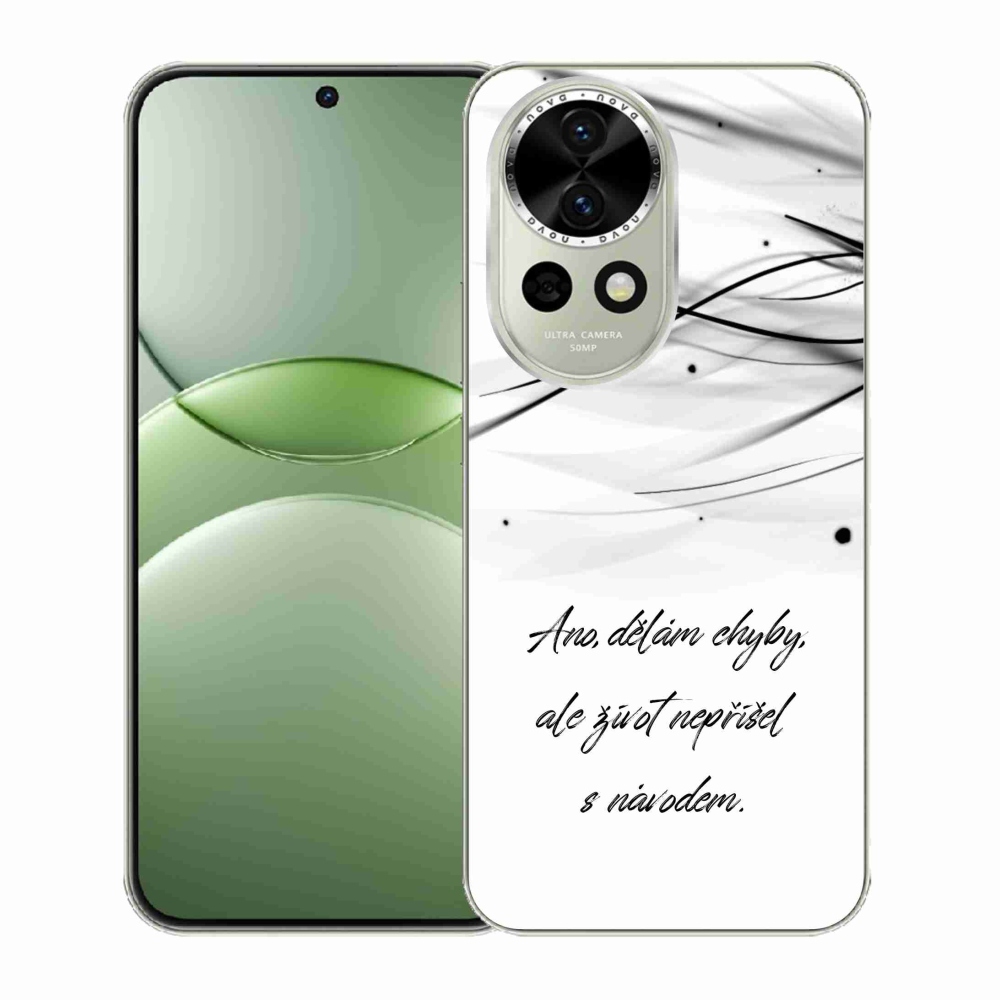 Gélový kryt mmCase na Huawei Nova 13 5G - citát biele pozadie