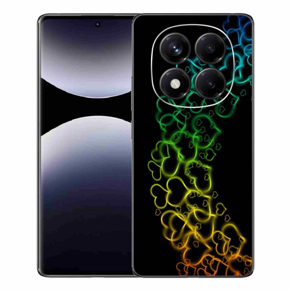 Gélový kryt mmCase na Xiaomi Redmi Note 14 Pro - farebné srdiečka