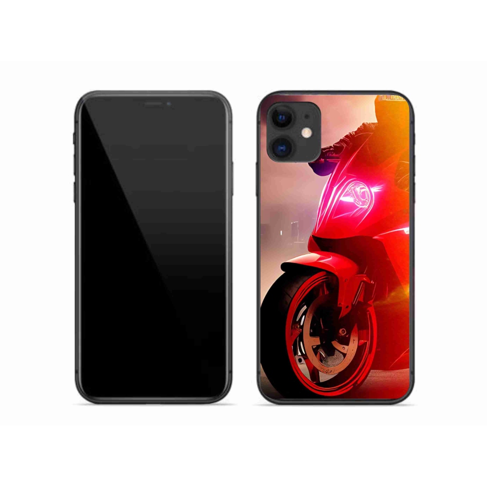 Gélový kryt mmCase na iPhone 11 - motorka