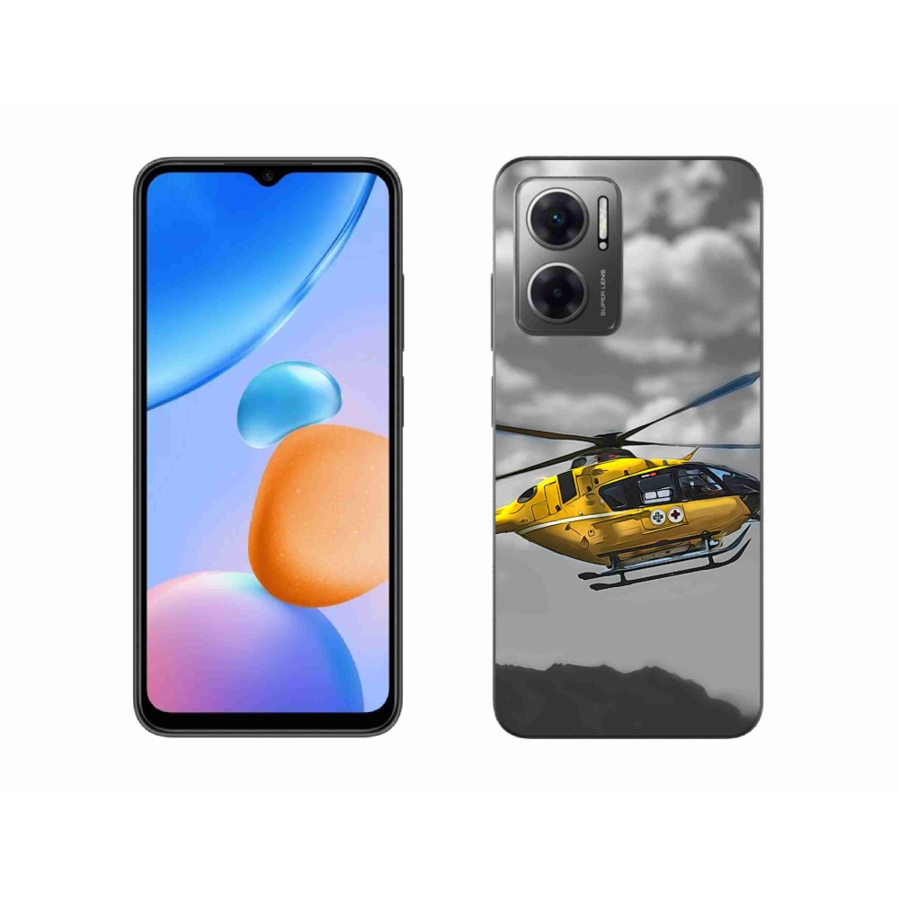 Gélový kryt mmCase na Xiaomi Redmi 10 5G - žltá helikoptéra
