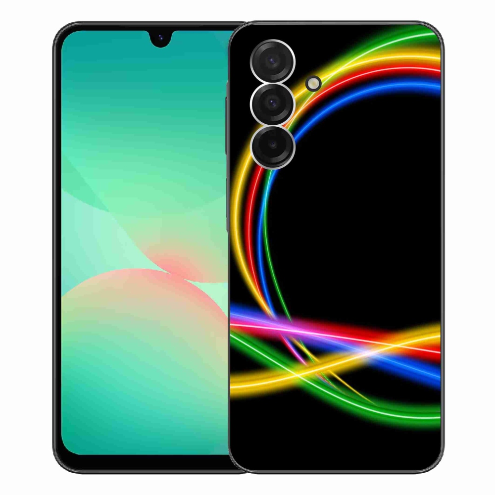 Gélový kryt mmCase na Samsung Galaxy A26 5G - neónové kruhy