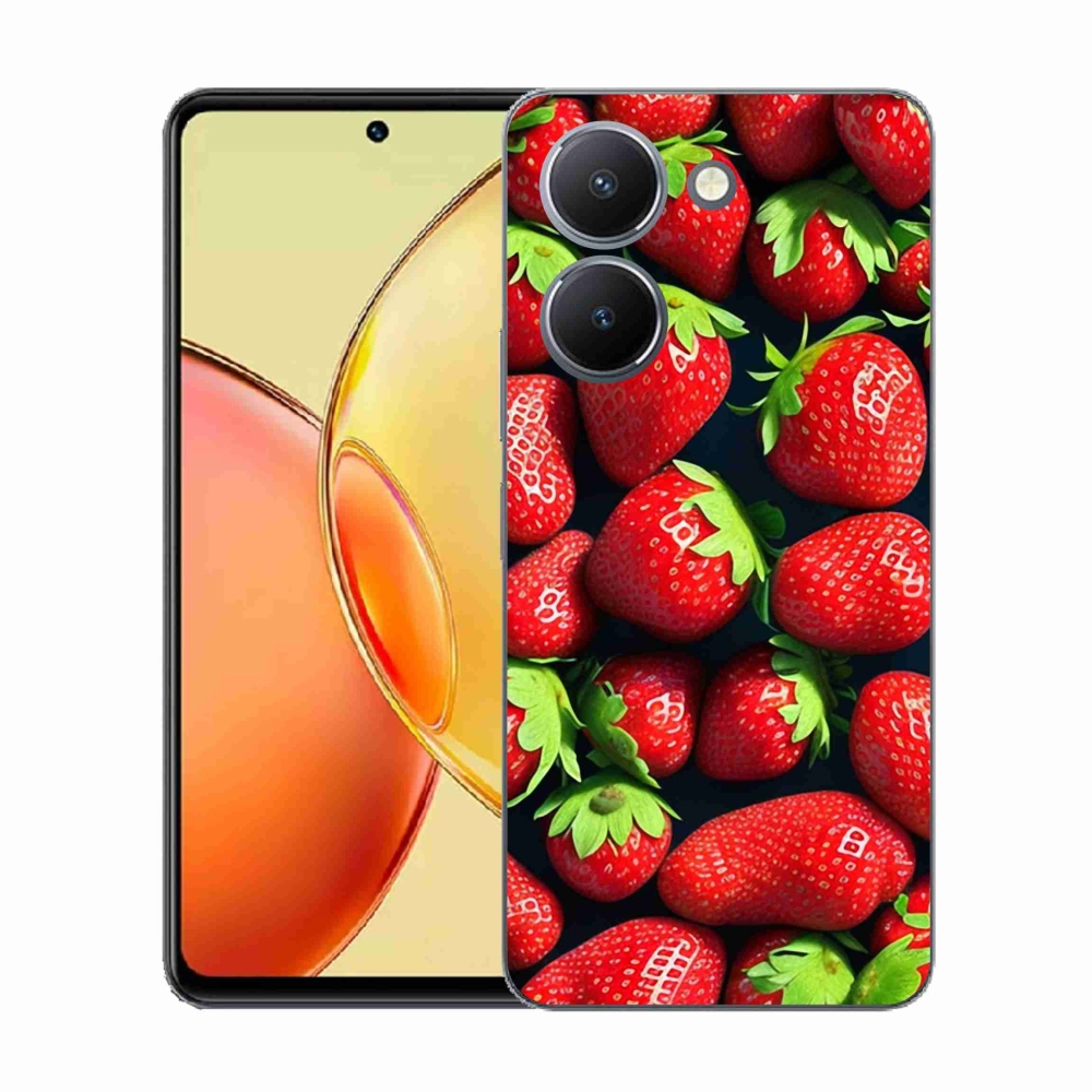 Gélový kryt mmCase na Vivo Y36 - jahody