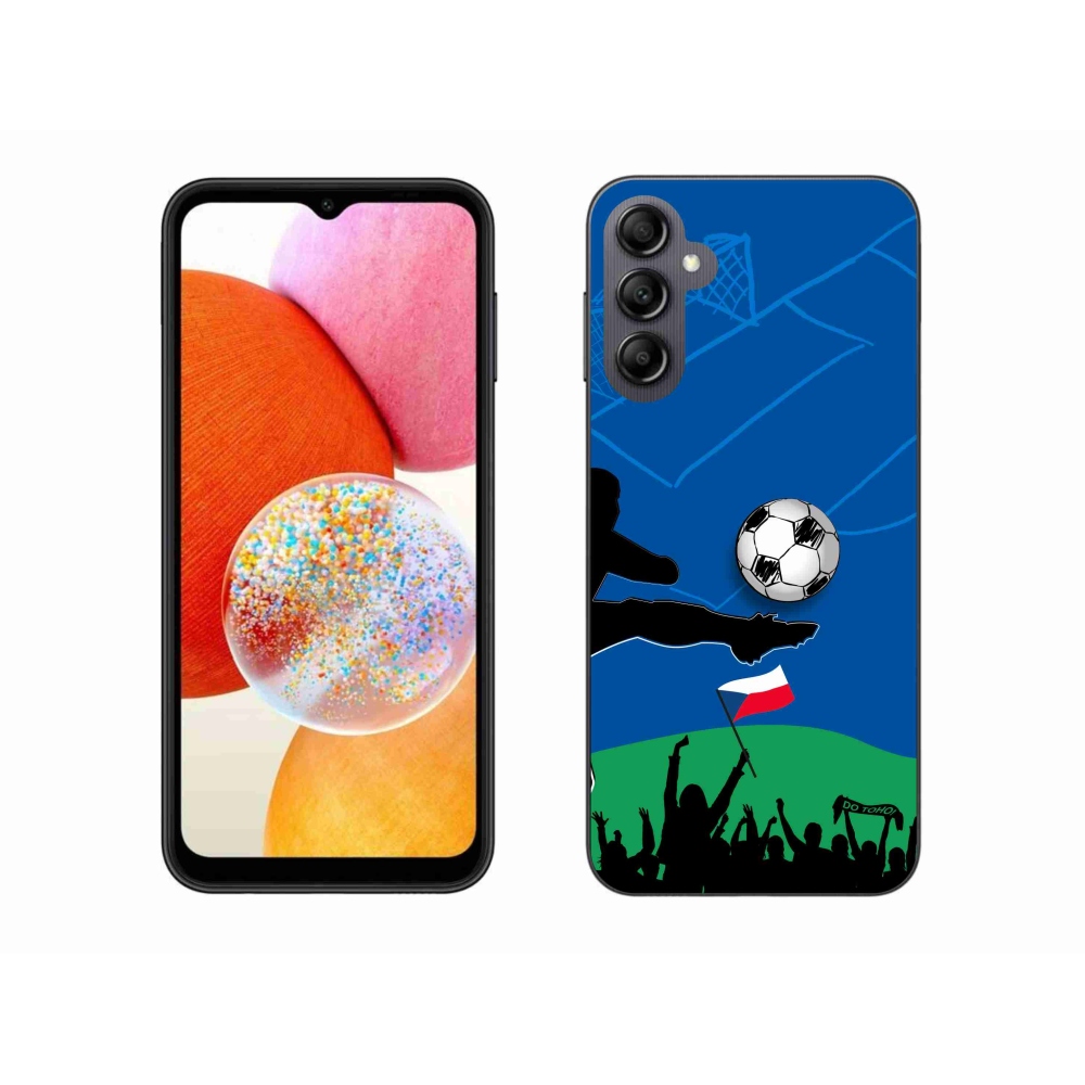 Gélový kryt mmCase na Samsung Galaxy A14 4G/5G - fanúšikovia futbalu