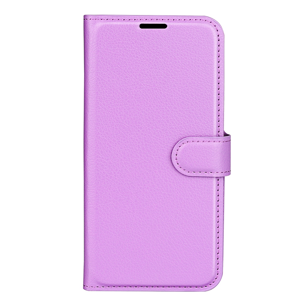 Litchi knižkové puzdro na Xiaomi Poco F7 5G - fialové
