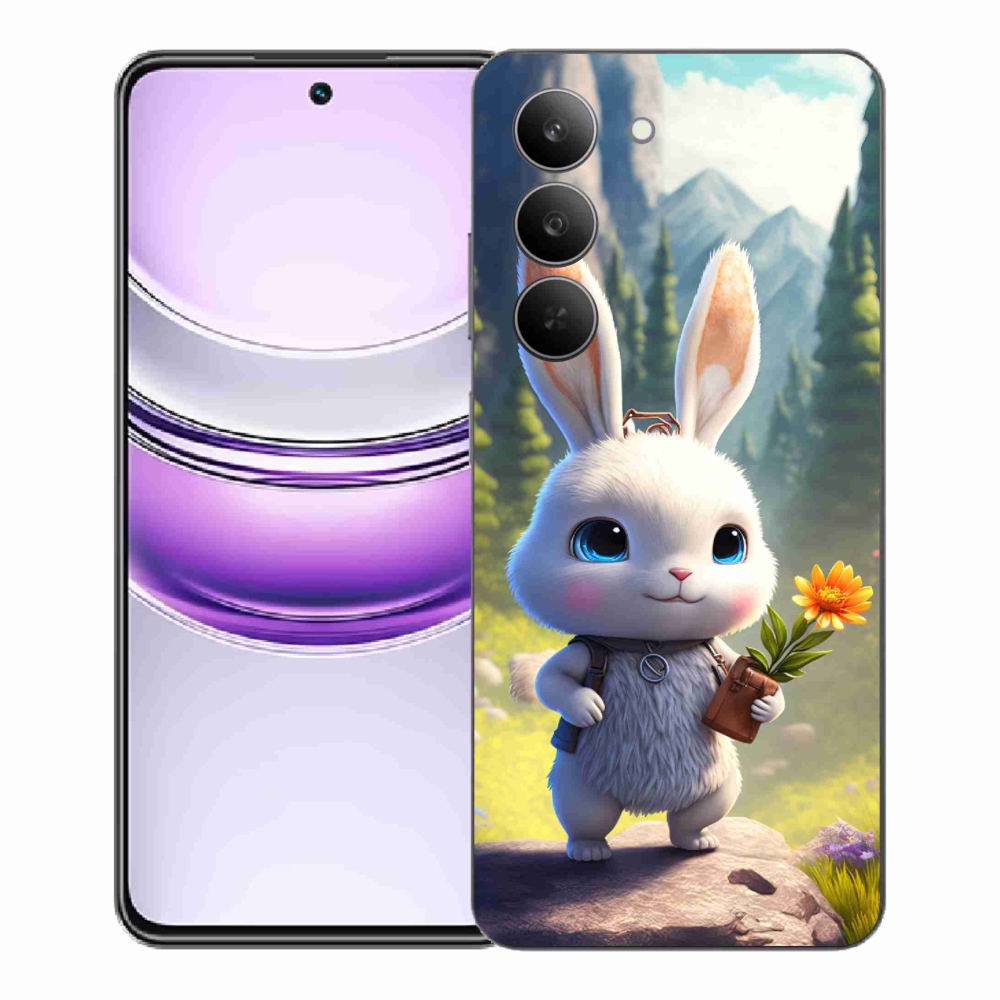 Gélový kryt mmCase na Realme 14x 5G - roztomilý zajačik