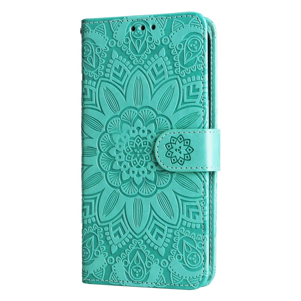 Sunflower knižkové púzdro na Xiaomi Redmi Note 14S/Note 13 Pro 4G/Poco M6 Pro - modrozelené