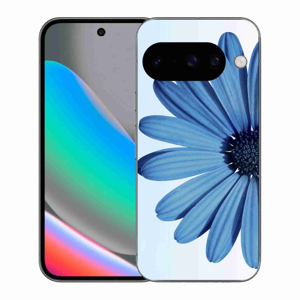 Gélový kryt mmCase na Google Pixel 10 - modrá margaréta