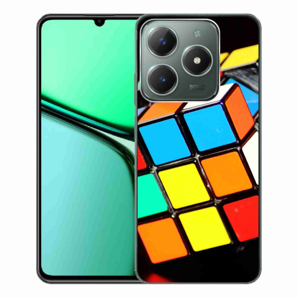 Gélový obal mmCase na Realme C61 - rubikova kocka