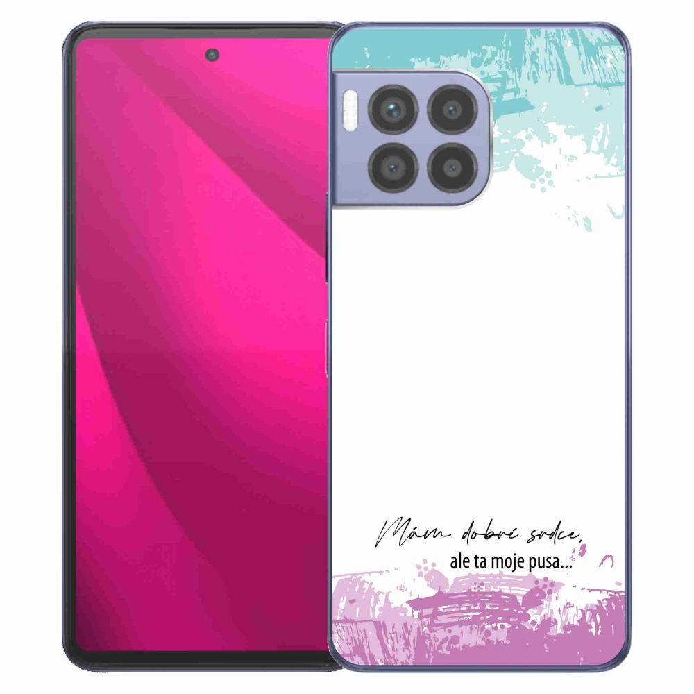 Gélový kryt mmCase na T-Mobile T Phone 2 Pro - vtipný text 3 biele pozadie