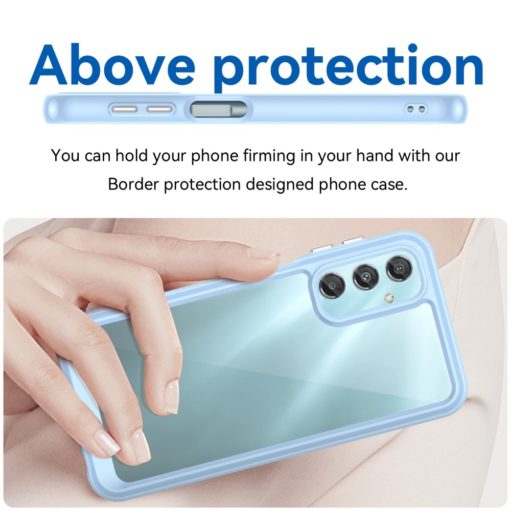 Gélový obal s pevným chrbtom na Samsung Galaxy A25 5G - modrý