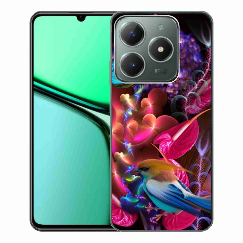 Gélový kryt mmCase na Realme C61 - farebné kvety