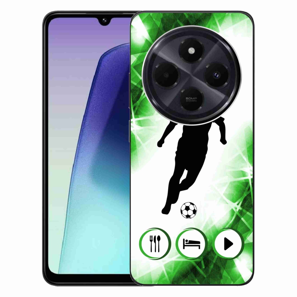 Gélový kryt mmCase na Xiaomi Redmi 14C/Poco C75 - futbalista
