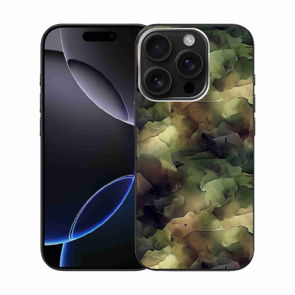 Gélový kryt mmCase na iPhone 16 Pro - maskáčový vzor 10