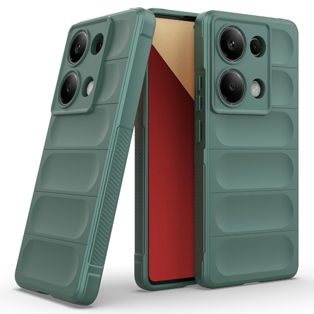 Rugg odolný gélový obal na Xiaomi Redmi Note 14S - zelený