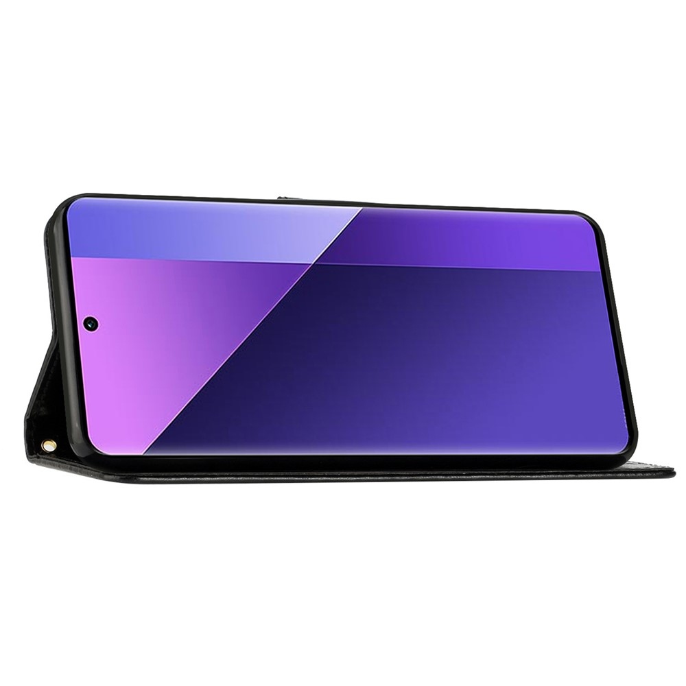Flowers knižkové púzdro na Motorola Moto G85 5G - čierne