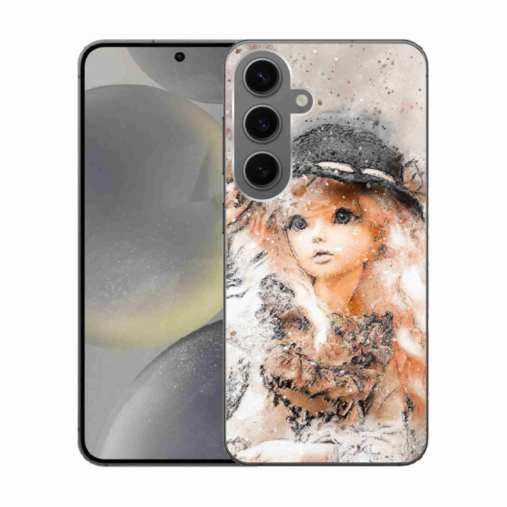 Gélový kryt mmCase na Samsung Galaxy S24 - dievčatko s klobúkom