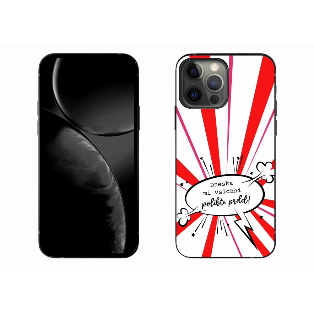 Gélový kryt mmCase na iPhone 13 Pro Max 6.7 - vtipný text 15 biele pozadie