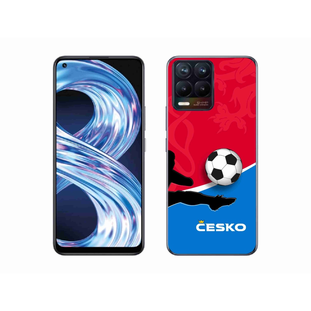 Gélový kryt mmCase na Realme 8 4G - futbal Česko 2