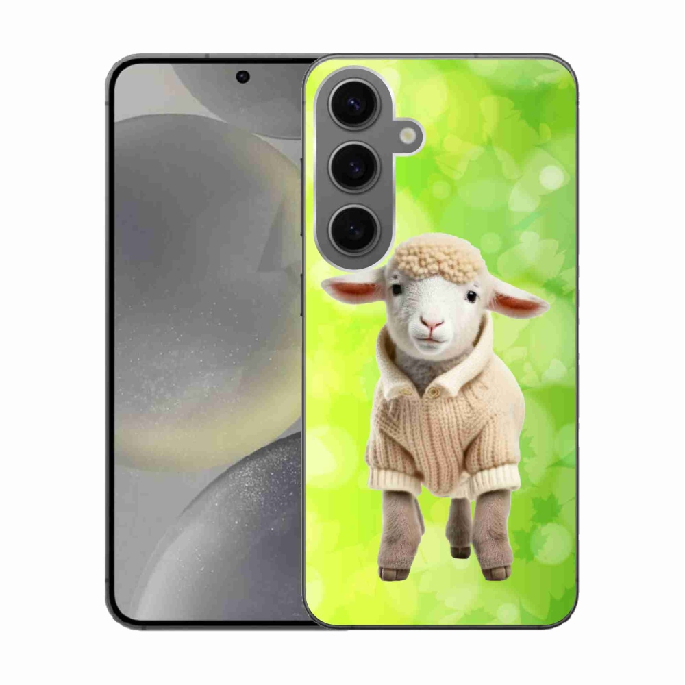 Gélový kryt mmCase na Samsung Galaxy S24 - jahňa vo svetri