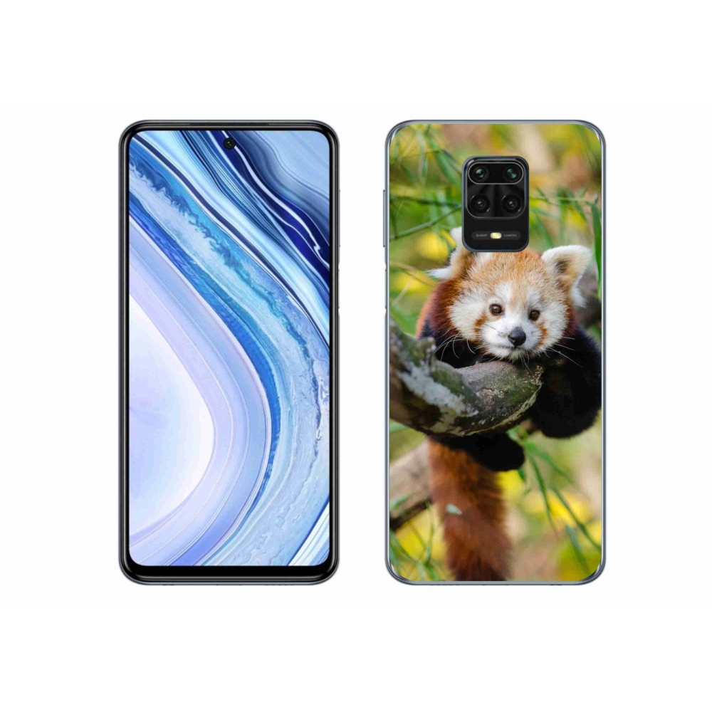 Gélový kryt mmCase na Xiaomi Redmi Note 9 Pro - panda červená