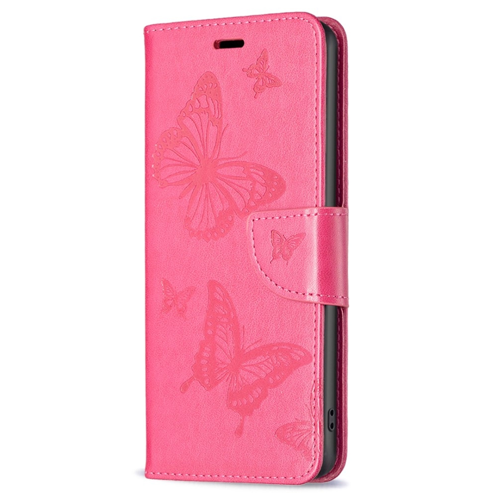 Butterfly knižkové púzdro na Xiaomi Redmi Note 12S - rose