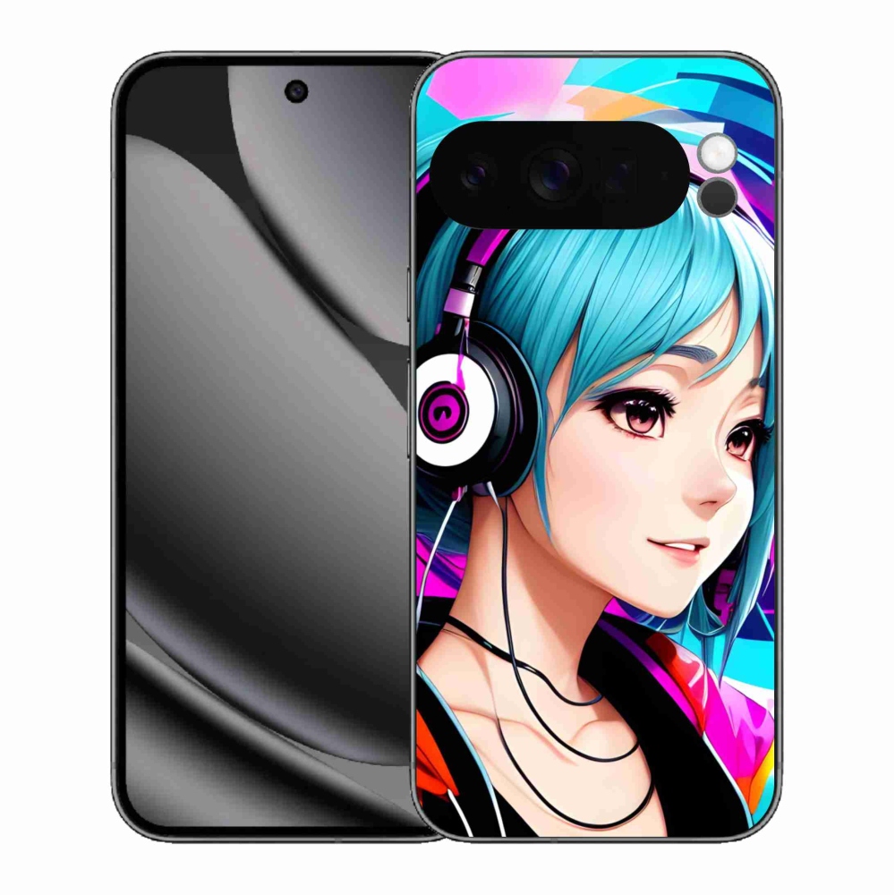 Gélový kryt mmCase na Google Pixel 10 Pro XL - dievča so slúchadlami