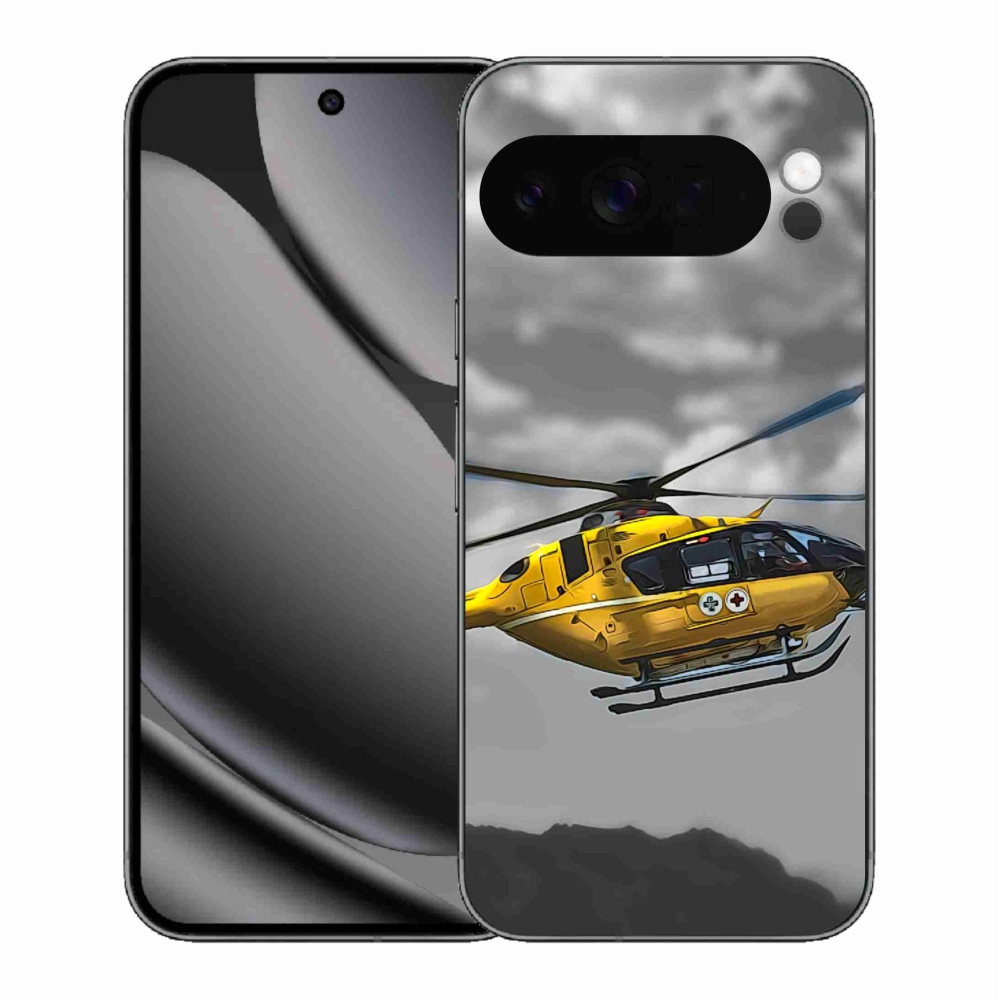 Gélový kryt mmCase na Google Pixel 10 Pro XL - žltá helikoptéra
