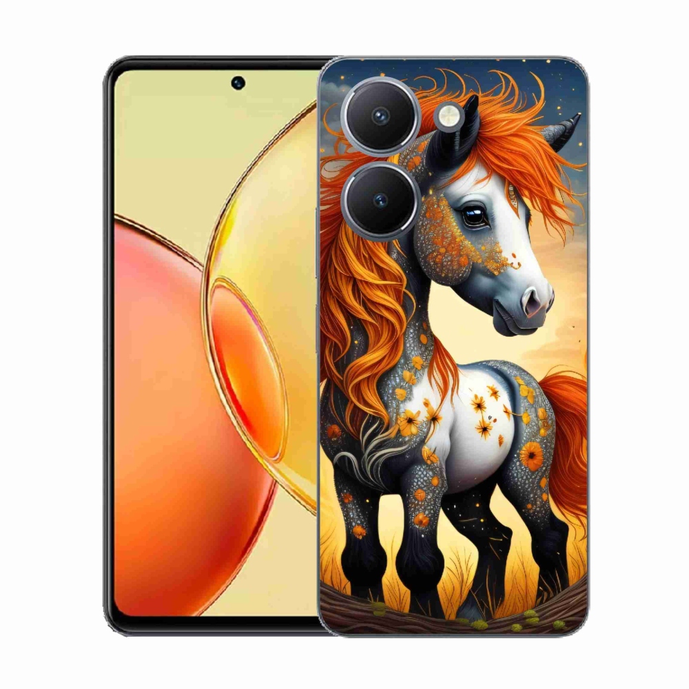 Gélový kryt mmCase na Vivo Y36 - farebný poník