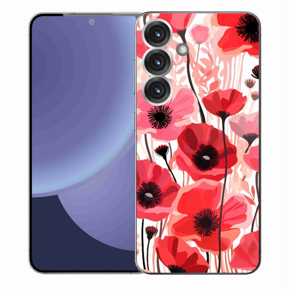Gélový kryt mmCase na Samsung Galaxy S25+ - vlčí mak 1