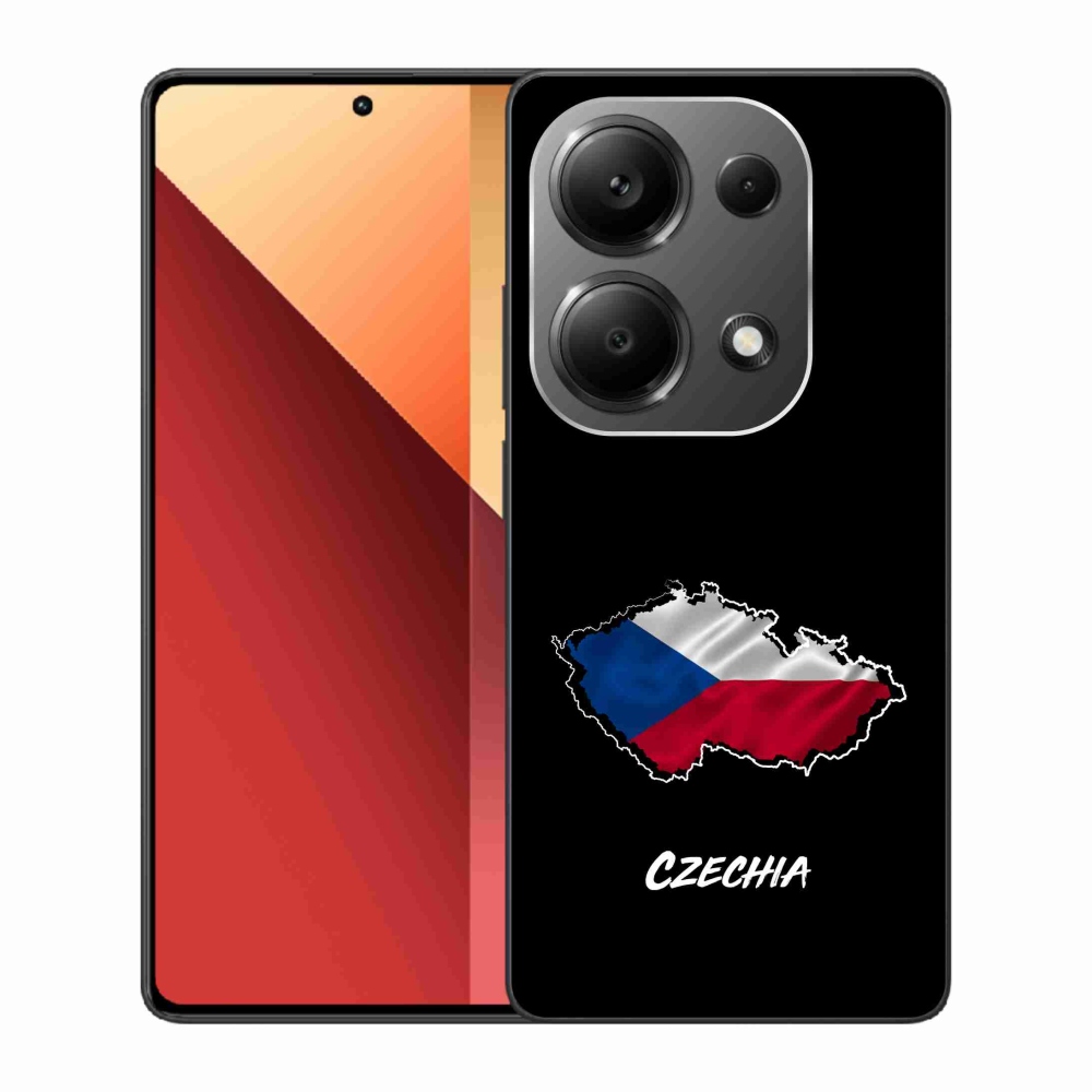 Gélový kryt mmCase na Xiaomi Redmi Note 13 Pro 4G/Poco M6 Pro - Czechia čierne pozadie