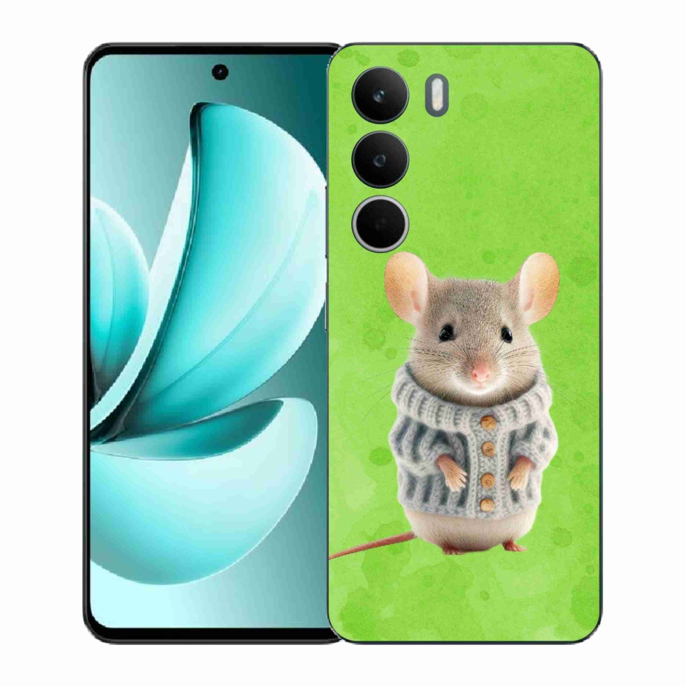 Gélový kryt mmCase na Realme C71 - myška vo svetri