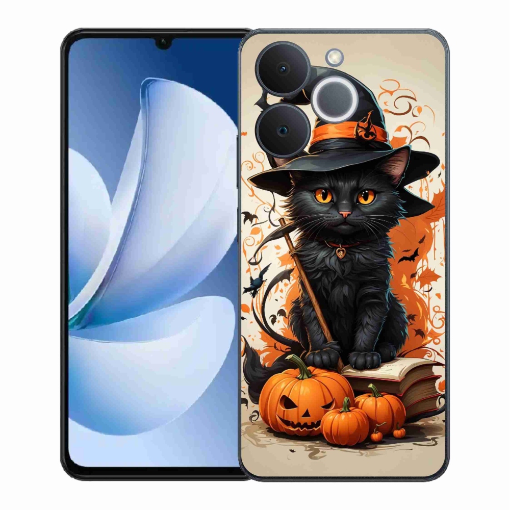 Gélový kryt mmCase na Realme Note 70T - kocúr čarodejník