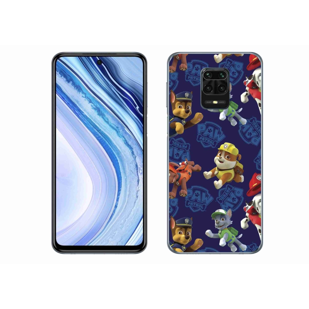 Gélový kryt mmCase na Xiaomi Redmi Note 9S - labková patrola 1