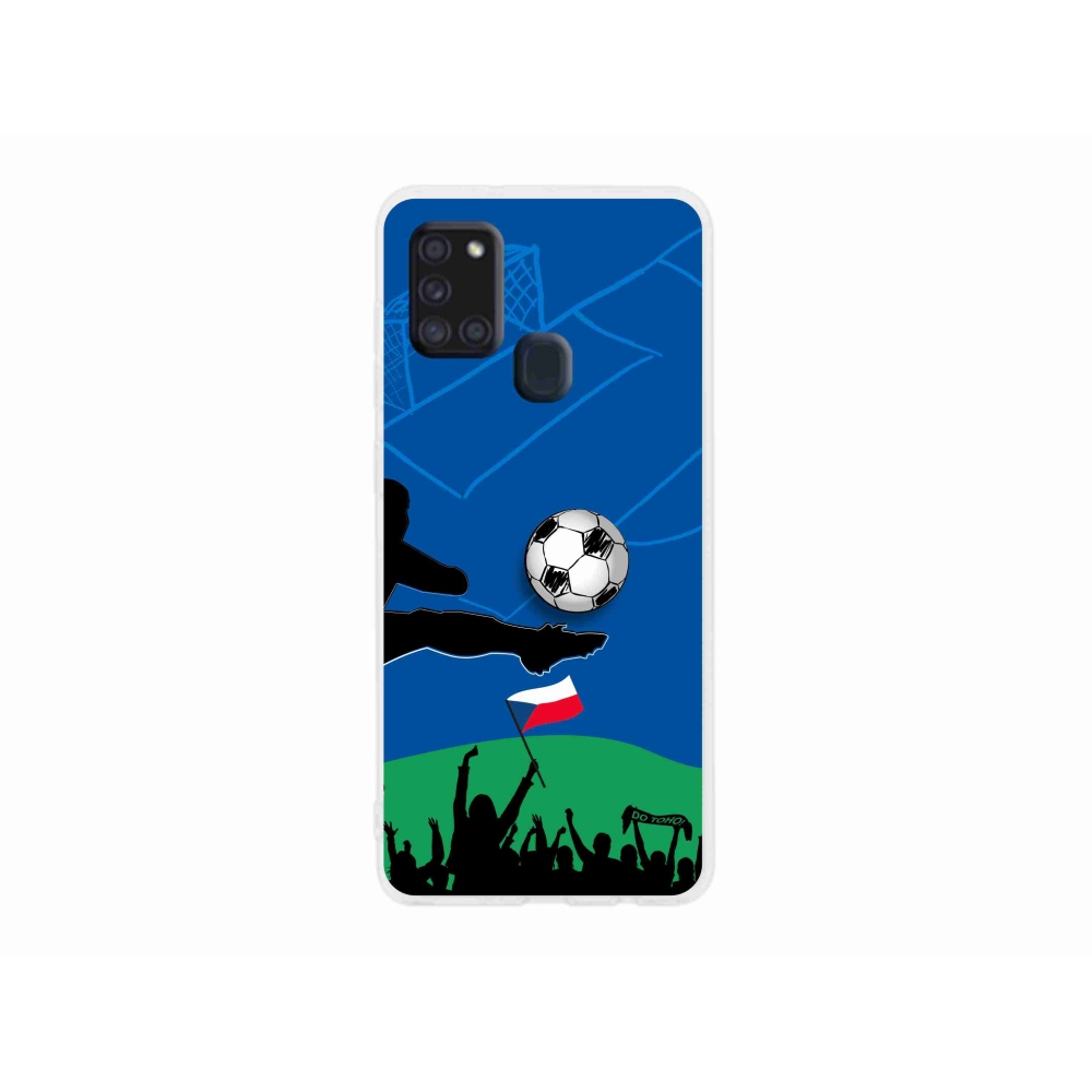 Gélový kryt mmCase na Samsung Galaxy A21s - fanúšikovia futbalu