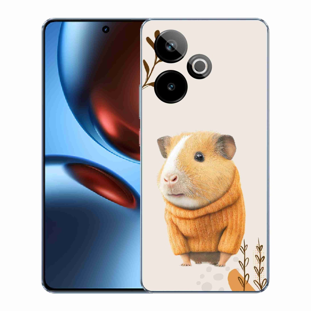Gélový kryt mmCase na Realme GT 7 5G/GT 7T 5G - morča vo svetri
