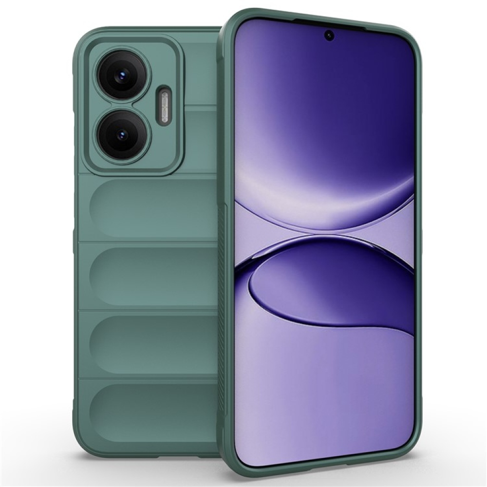 Rugg odolný gélový obal na Xiaomi Poco F7 5G - zelený