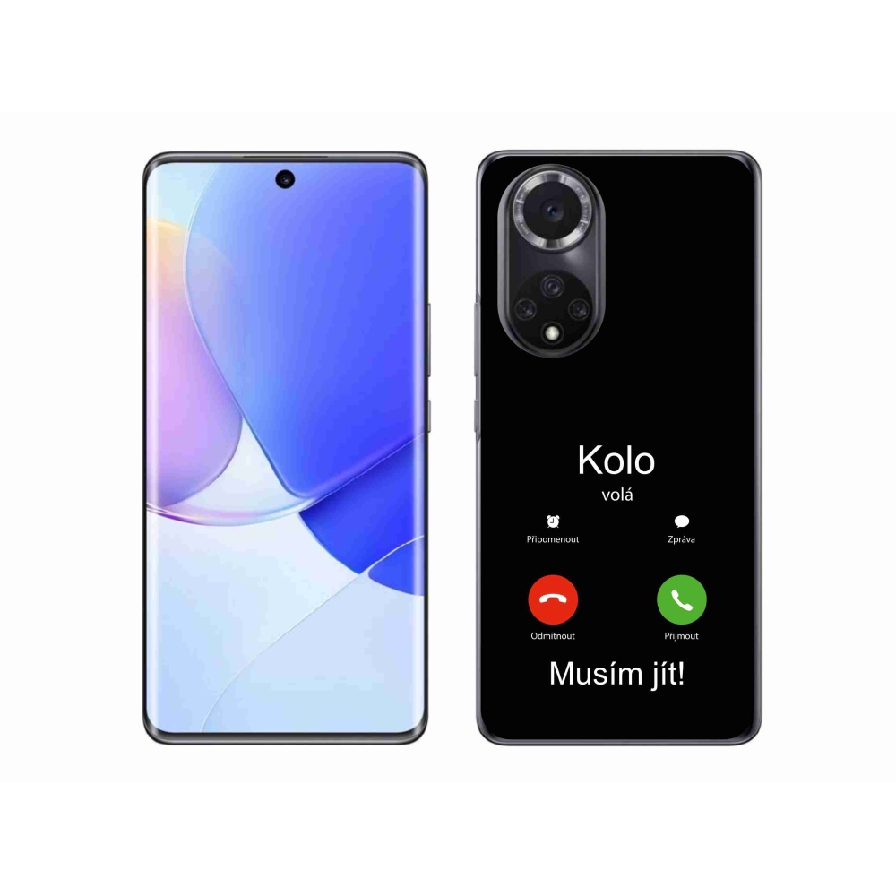 Gélový kryt mmCase na Honor 50 - kolo volá čierne pozadie