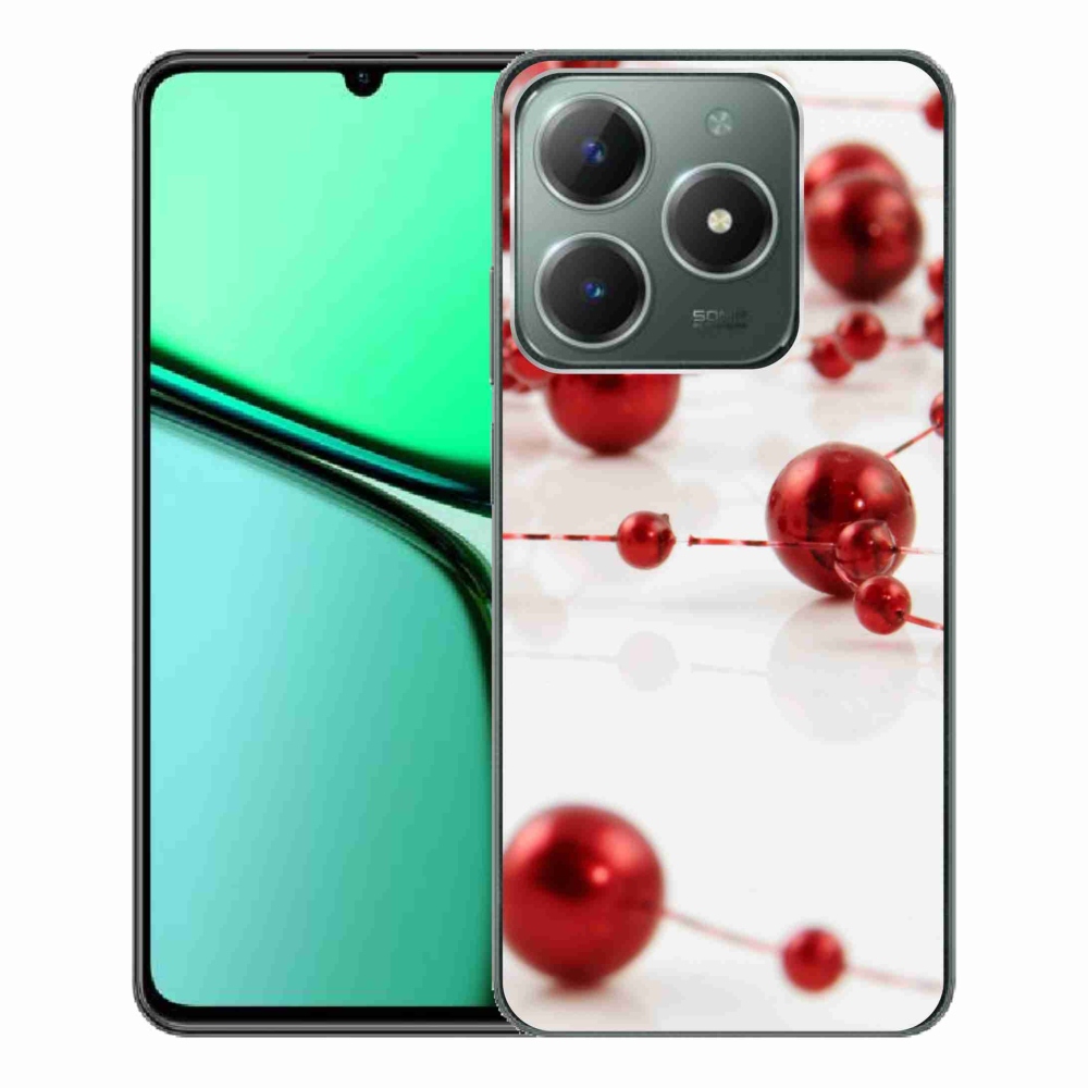 Gélový kryt mmCase na Realme C61 - vianočná reťaz