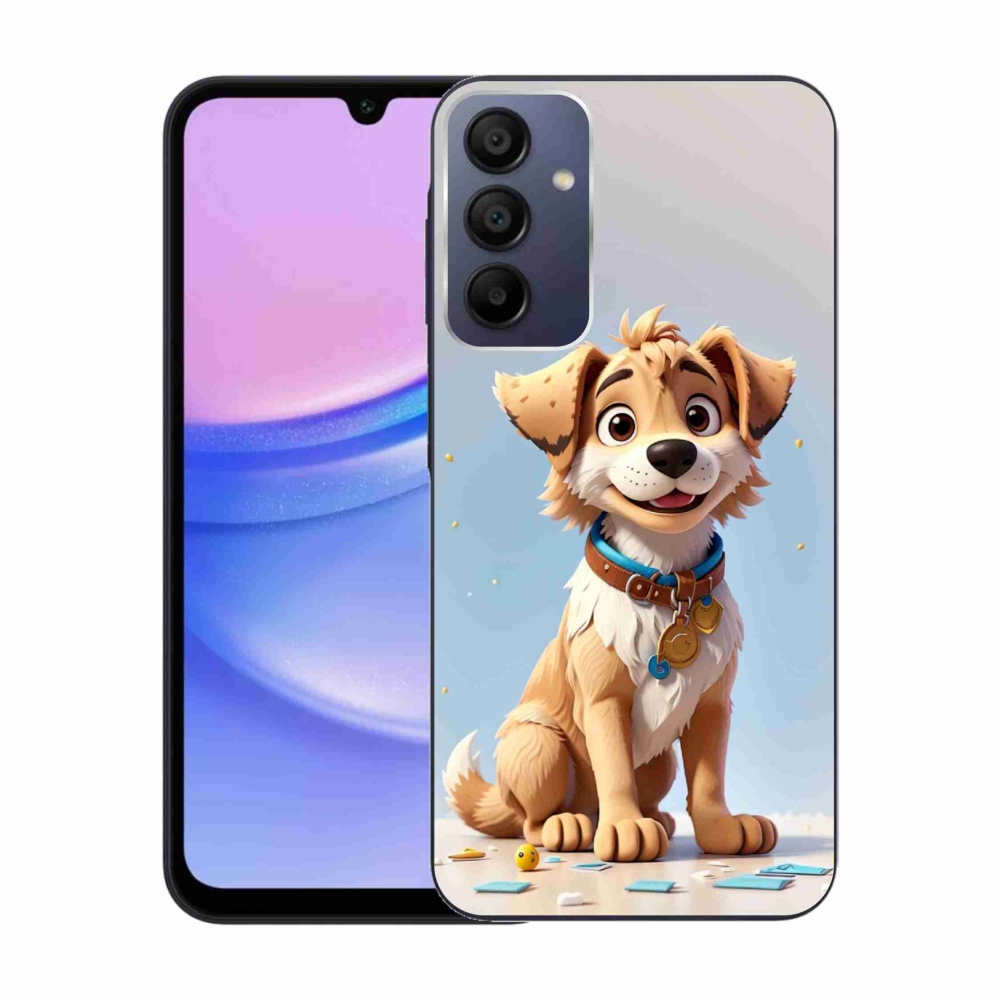 Gélový kryt mmCase na Samsung Galaxy A15 4G/5G - kreslené šteňa