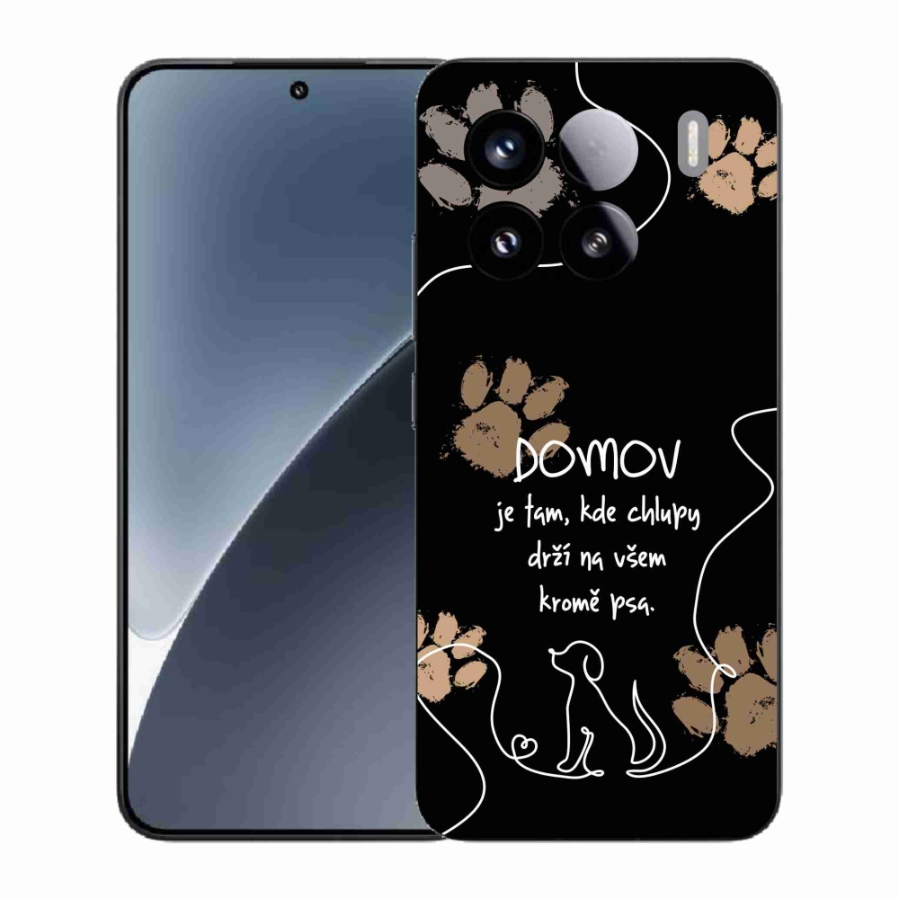 Gélový kryt mmCase na Xiaomi 15 - psí motív čierne pozadie