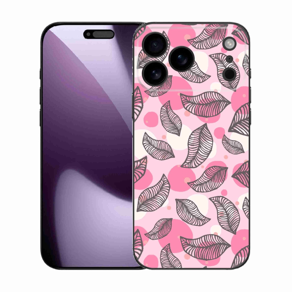 Gélový kryt mmCase na iPhone 17 Pro Max - kreslené padajúce listy