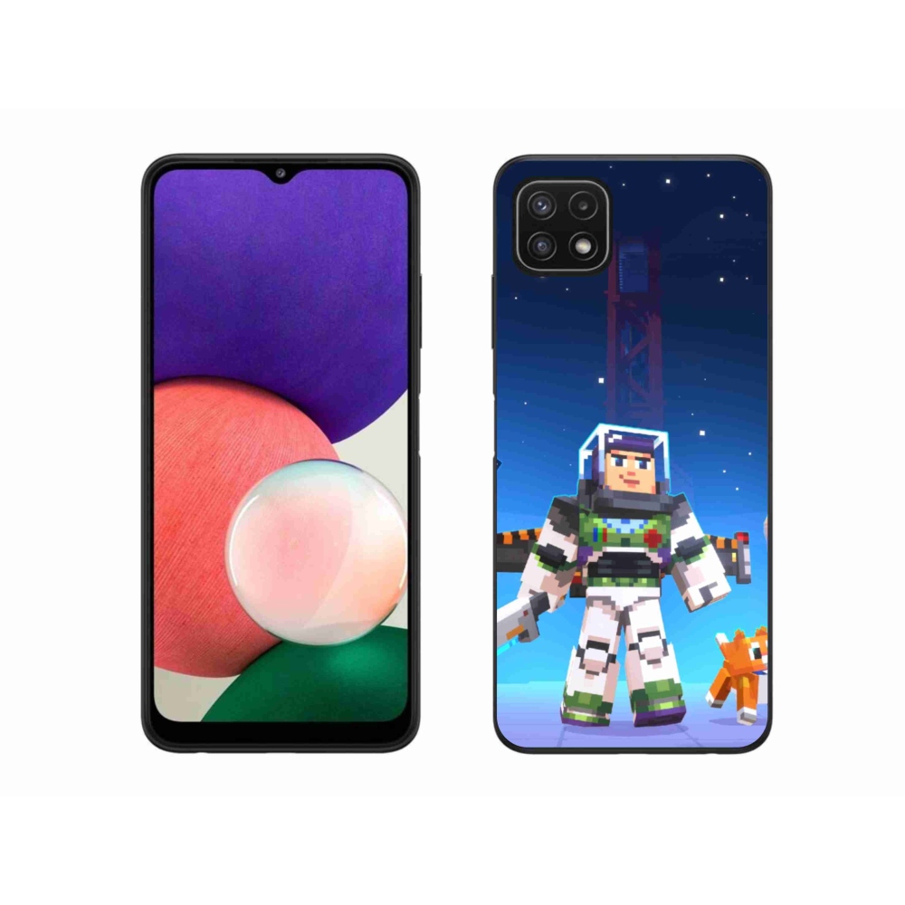 Gélový kryt mmCase na Samsung Galaxy A22 5G - minecraft 2