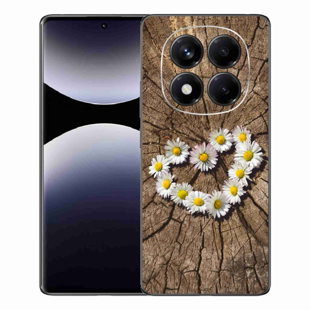 Gélový kryt mmCase na Xiaomi Redmi Note 14 Pro - srdce z margaréty