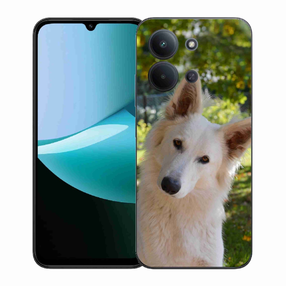 Gélový kryt mmCase na Xiaomi Redmi 15C 4G (171mm)/Poco C85 4G (171mm) - biely švajčiarsky ovčiak 1
