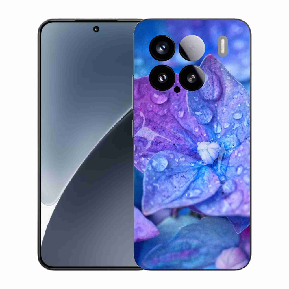 Gélový kryt mmCase na Xiaomi 15 - fialový kvet