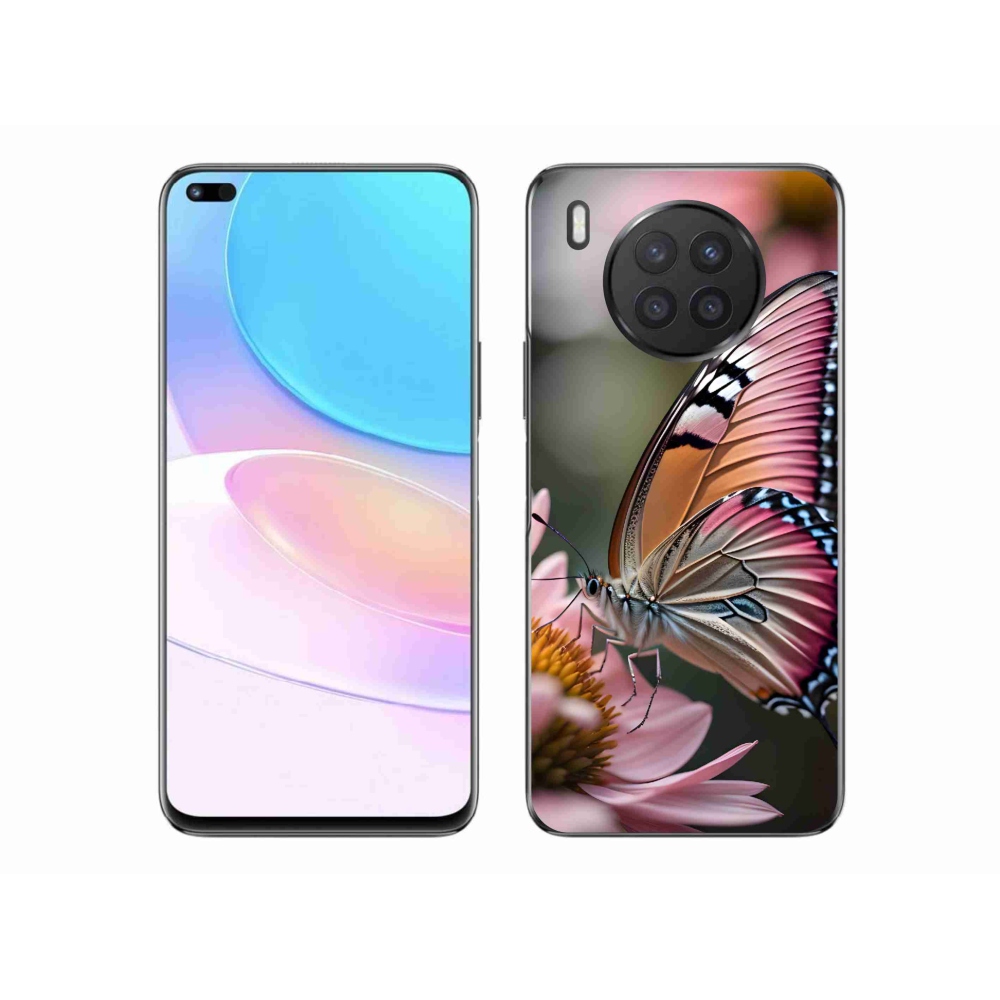 Gelový kryt mmCase na Huawei Nova 8i - barevný motýl